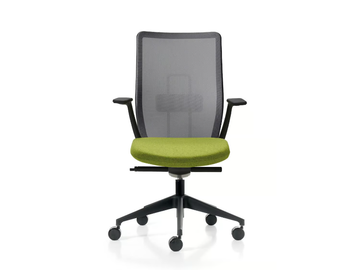 CHANCE NET - Swivel mesh office chair with 5-Spoke base by Quinti Sedute - view 2